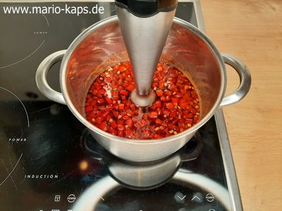 Sweet Chili Sauce - Pürieren