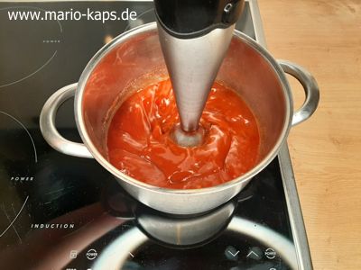 Sweet Chili Sauce - Pürieren